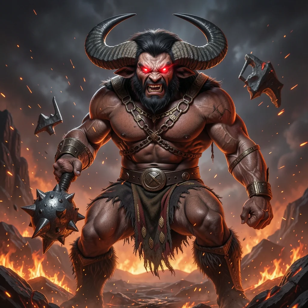Mahishasura, der Büffel-Asura-Herr
