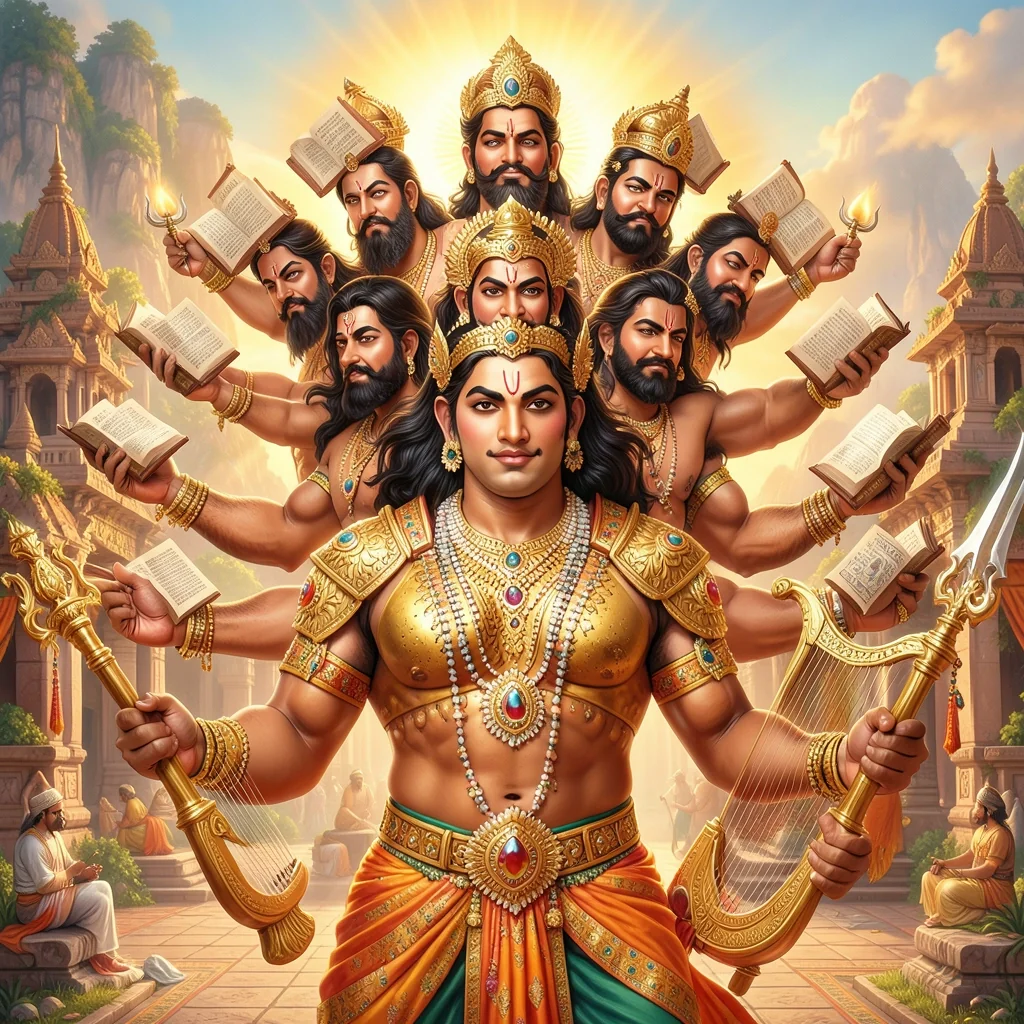 Ravana, der zehnköpfige Dämonenkönig