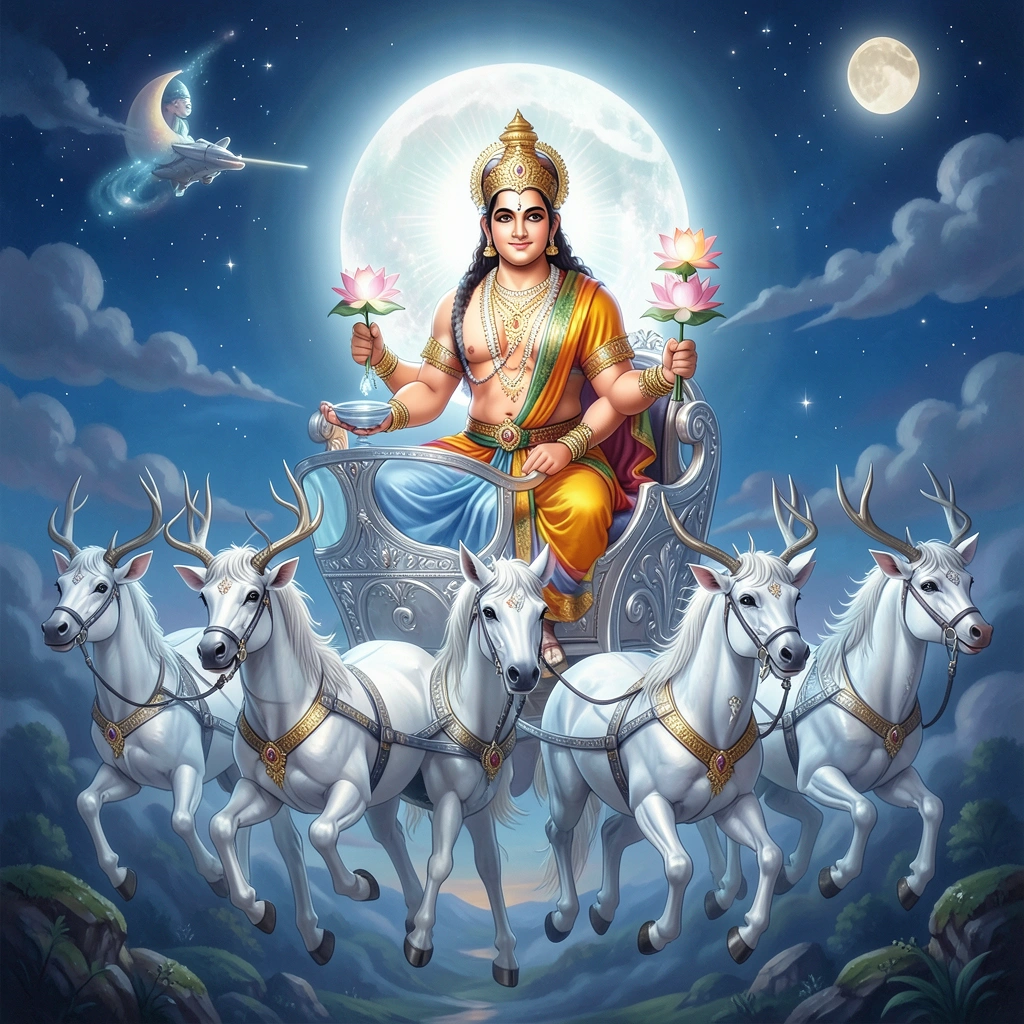 Chandra, the Moon God (Lord Chandra)